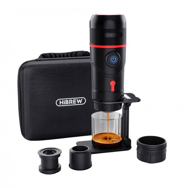 Кафемашина HiBREW H4 Premium 80W Portable coffee maker 3-in-1 with case