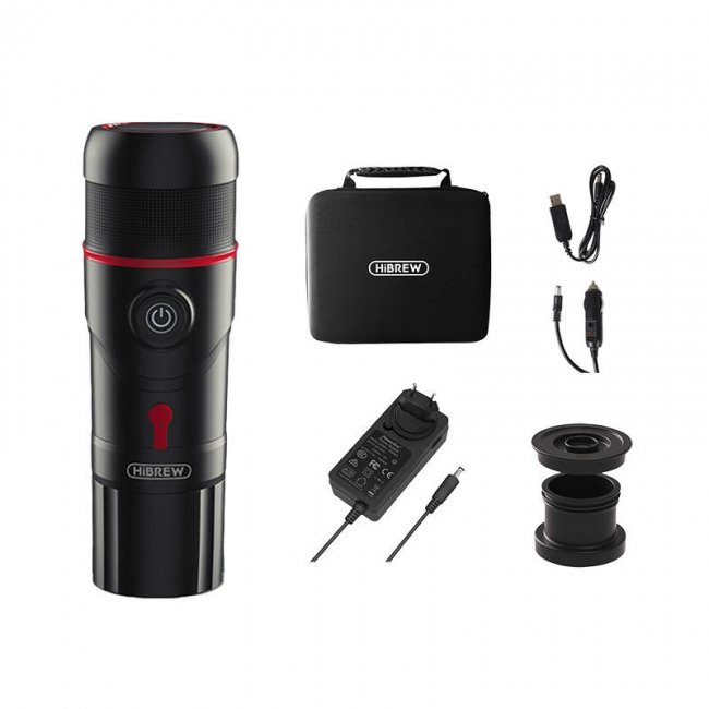 Кафемашина HiBREW H4 Premium 80W Portable coffee maker 3-in-1 with case