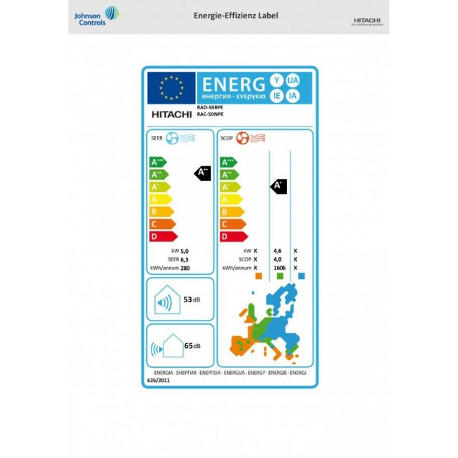 Касетъчен климатик Hitachi RAI-50RPE/RAC-50NPE