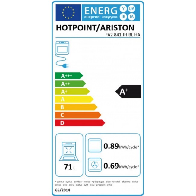 Фурна за вграждане Hotpoint-Ariston FA2 841 JH BL HA