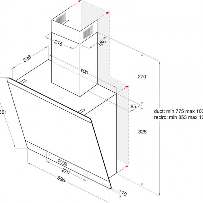 Абсорбатор Hotpoint-Ariston HHVP 6.6F LM K
