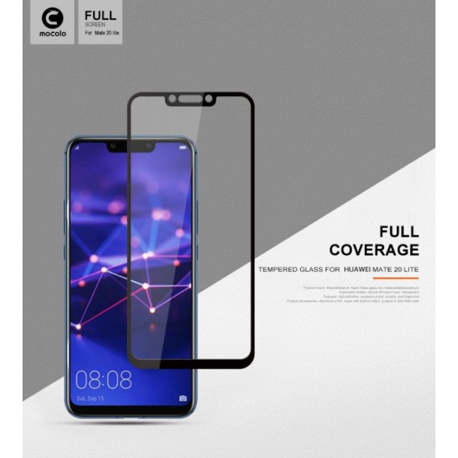 Стъклен Протектор за мобилен телефон Huawei Mate 20 Lite 9D screen protector - Стъклен протектор