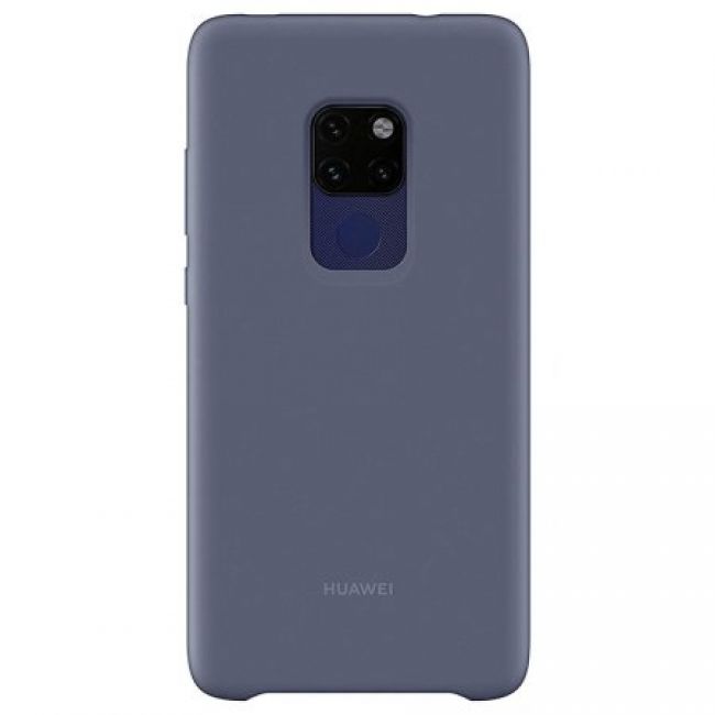 Калъф за мобилен телефон Huawei Mate 20 Silicone Car Case - син