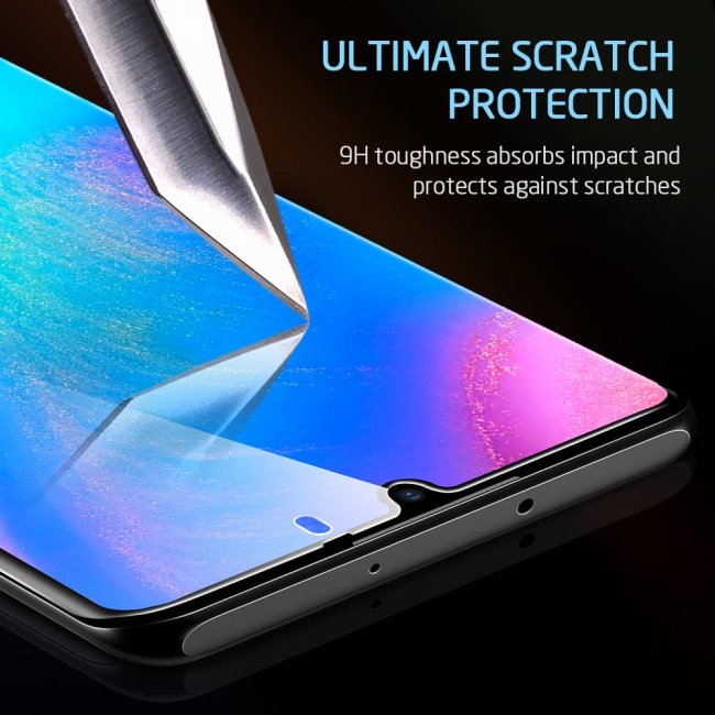 Стъклен Протектор за мобилен телефон Huawei P 30 Lite 9D Стъклен Протектор с пълно покритие
