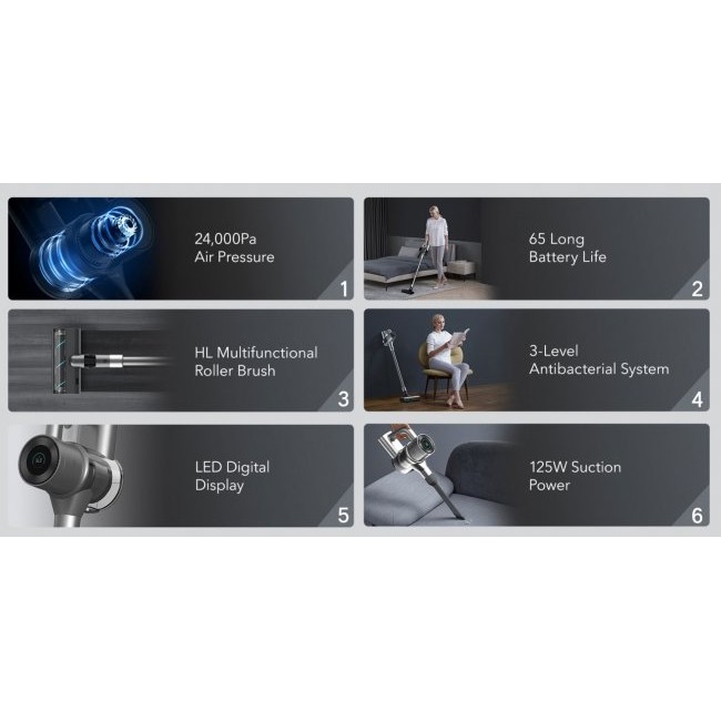 Вертикална прахосмукачка Huawei Xclea P10X Handheld Wireless Vacuum Cleaner