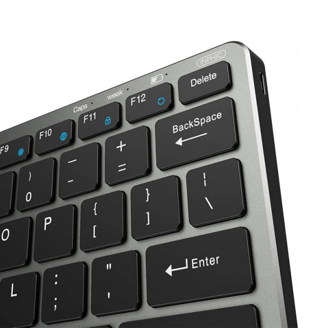 Клавиатура Inphic V780B Wireless Keyboard Bluetooth + 2.4G - Безжична клавиатура