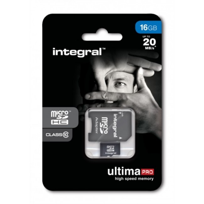 Карта памет Integral 16GB micro SDHC Ultima PRO (class 10)