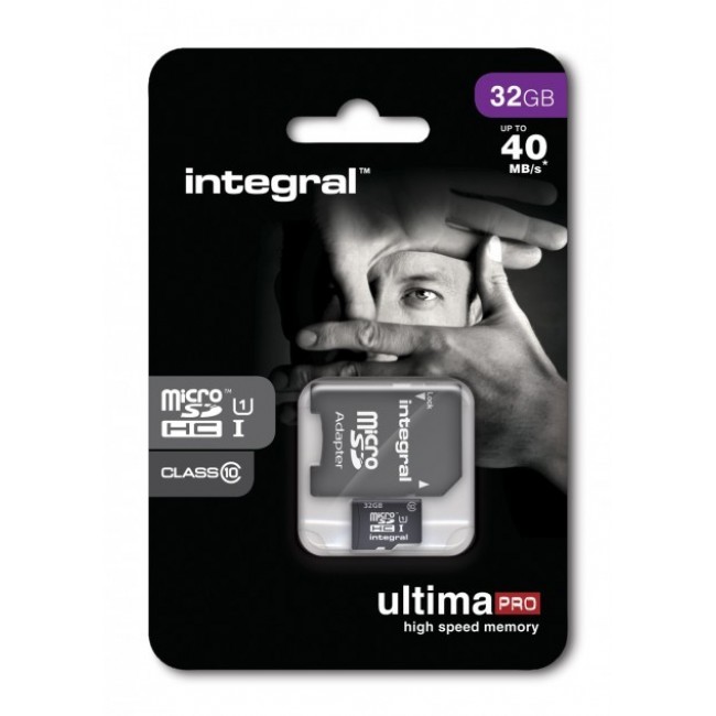 Карта памет Integral 32GB micro SDHC Ultima PRO (class 10) 40MB/s