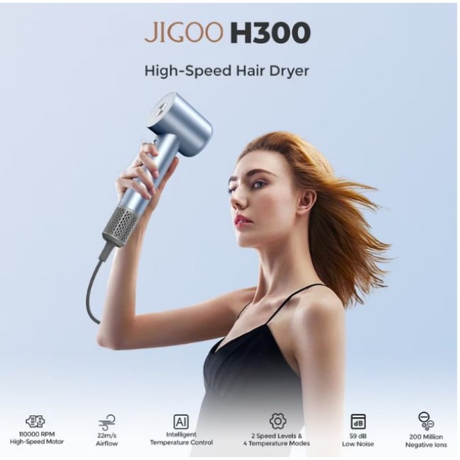 Сешоар JIGOO H300 Hair Dryer 1600W