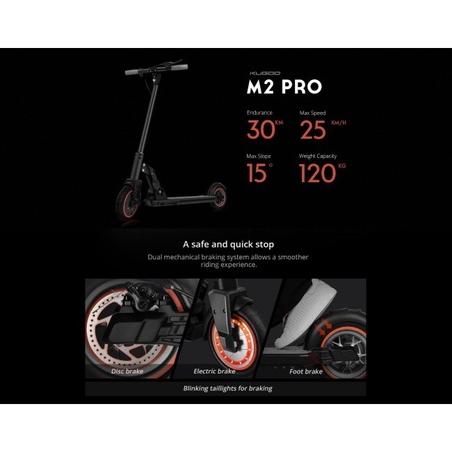 Електрически скутер KUGOO M2 PRO Folding Electric Scooter скутер