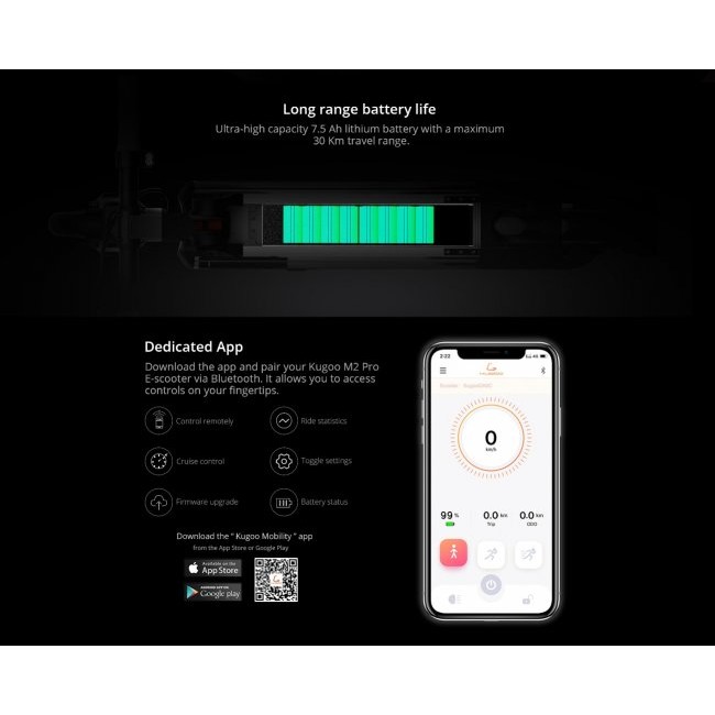 Електрически скутер KUGOO M2 PRO Folding Electric Scooter скутер