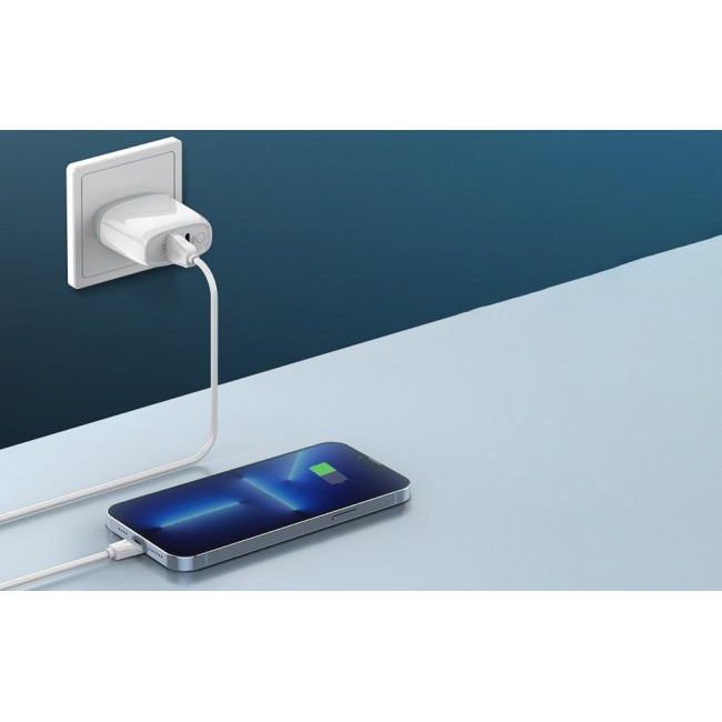 Зарядно устройство LDNIO A2424C Wall charger  USB + USB-C, PD + QC 3.0, 20W