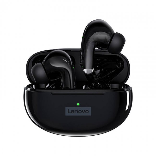 Безжчини слушалки Lenovo LP5 TWS Wireless Earphones - ЧЕРЕН -- BLACK
