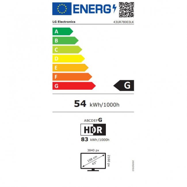 Телевизор LG 43UR78003LK
