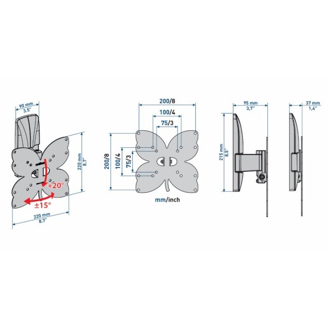 Стойка за телевизор Meliconi SLIM STYLE 200 ST
