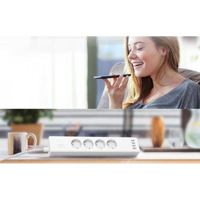 Смарт контакт, разклонител Meross MSS425FHK WiFi Smart Power Strip