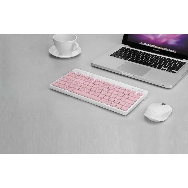 Безжичен офис комплект Клавиатура + Мишка Motospeed G3000 Mouse and Keyboard Office Combo - РОЗОВ -- PINK