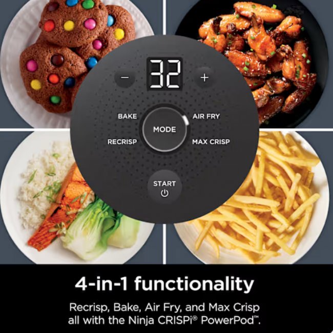 Скара/Грил Ninja FN101EUGY Crispi 4-in-1 Portable Glass - СИН -- BLUE