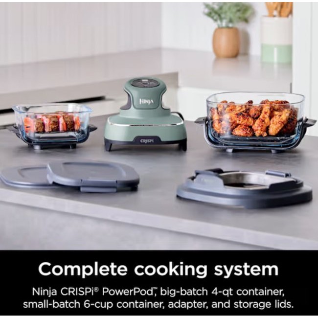 Скара/Грил Ninja FN101EUSG Crispi 4-in-1 Portable Glass - СИВ -- GREY