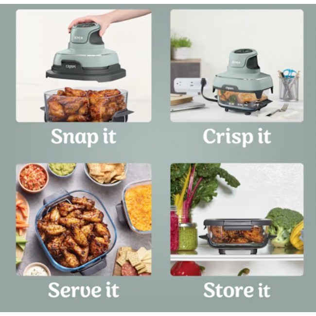 Скара/Грил Ninja FN101EUSG Crispi 4-in-1 Portable Glass - СИВ -- GREY