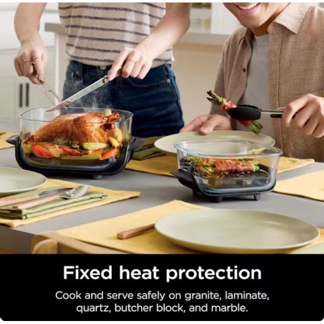 Скара/Грил Ninja FN101EUSG Crispi 4-in-1 Portable Glass - СИВ -- GREY