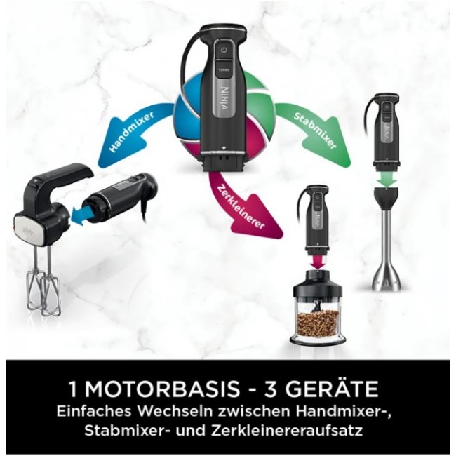 Пасатор Ninja Foodi 3-in-1 Hand- & Stabmixer Set CI100EU
