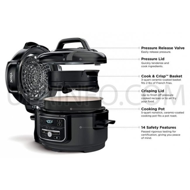 Мултикукър Ninja OP300 Foodi 7-in-1 Multi-Cooker 6L 