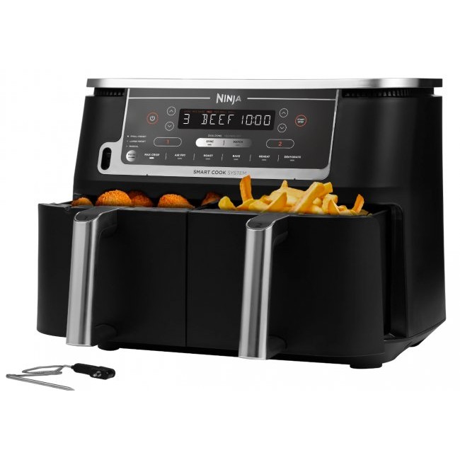 Airfryer Ninja AF451 Fооdі Аіr Frуеr Dual Zona 9.5L