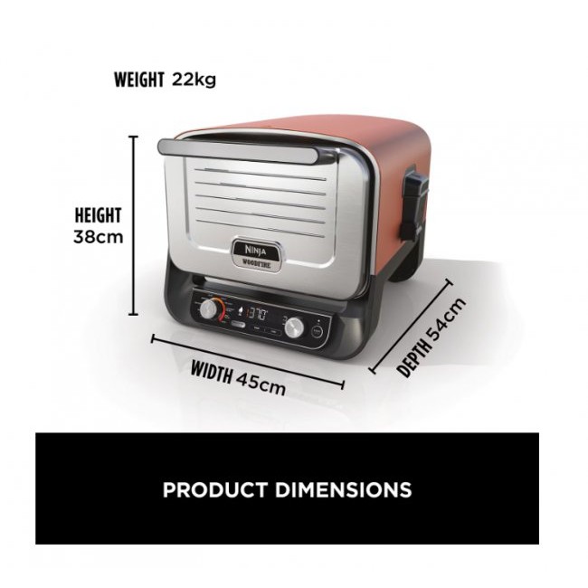 Готварска печка Ninja OO101EU Woodfire 2400W - Електрическа фурна
