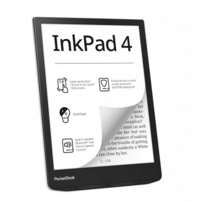 Електронна книга PocketBook InkPad 4 PB743G - Stardust Silver