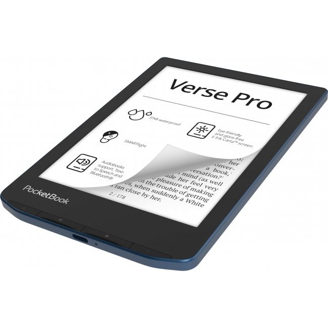 Електронна книга PocketBook Verse Pro PB634 16GB - ЧЕРНО СИН -- AZUR