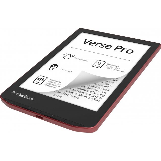 Електронна книга PocketBook Verse Pro PB634 16GB - ЧЕРНО ЧЕРВЕН -- RED