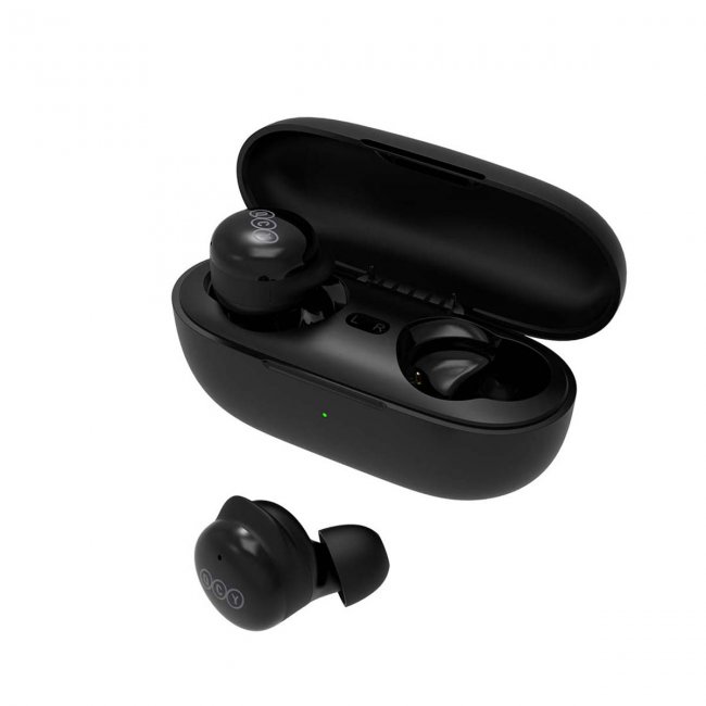 Безжични слушалки QCY T17 TWS Wireless Headphones - ЧЕРЕН -- BLACK