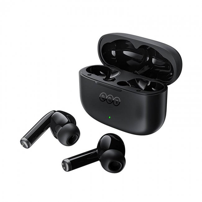 Безжични слушалки QCY T19 TWS Wireless Earphones - ЧЕРЕН -- BLACK