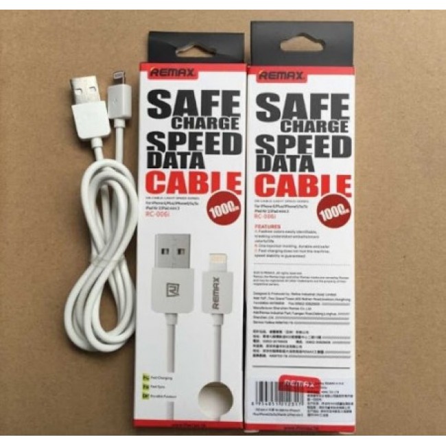 Кабел REMAX iPhone 5/5S/SE/6/6S Safe Charge, Speed Data