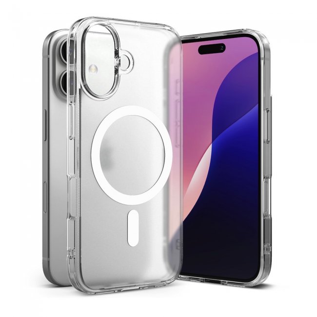 Калъф за мобилен телефон Ringke iPhone 16 Case Fusion Magnetic Clear - ПРОЗРАЧЕН МАТ
