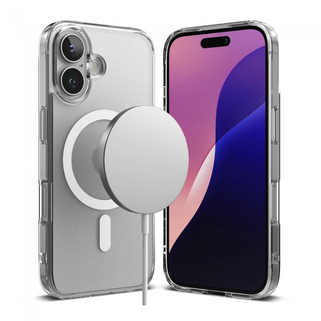 Калъф за мобилен телефон Ringke iPhone 16 Case Fusion Magnetic Clear - ПРОЗРАЧЕН МАТ
