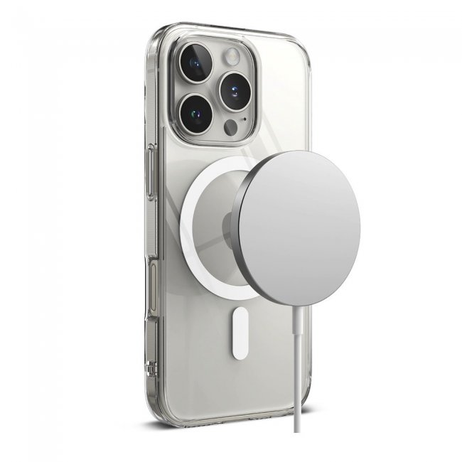Калъф за мобилен телефон Ringke iPhone 16 Pro Case Fusion Magnetic Clear