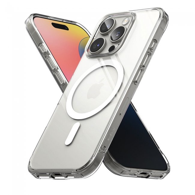 Калъф за мобилен телефон Ringke iPhone 16 Pro Case Fusion Magnetic Clear