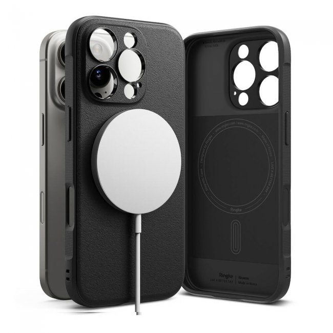 Калъф за мобилен телефон Ringke iPhone 16 Pro Case Onyx Magnetic Black