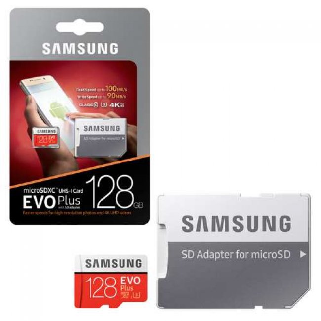Карта памет Samsung 128GB micro SD Card Evo PLUS  with adapter Class10