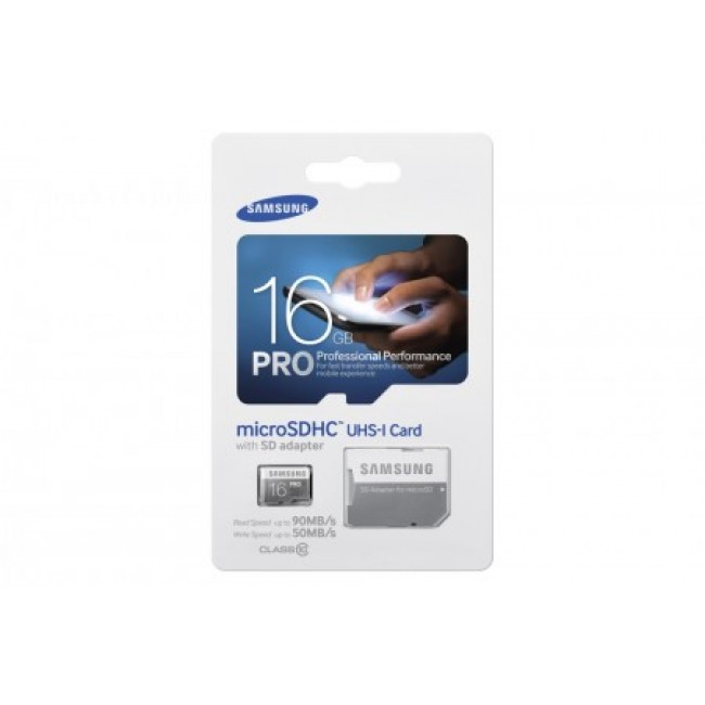 Карта памет Samsung 16GB micro SD Card Pro with adapter class 10