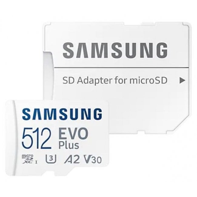 Карта памет Samsung 512GB microSD EVO Plus + SD Adapter (MB-MC512KA/EU) Class 30