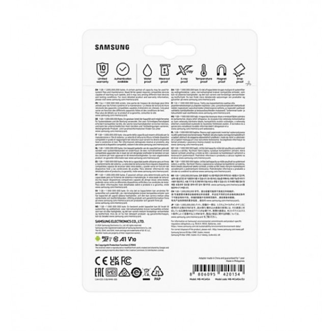 Карта памет Samsung 64GB microSD EVO Plus + SD Adapter (MB-MC64SA/EU) Class 10