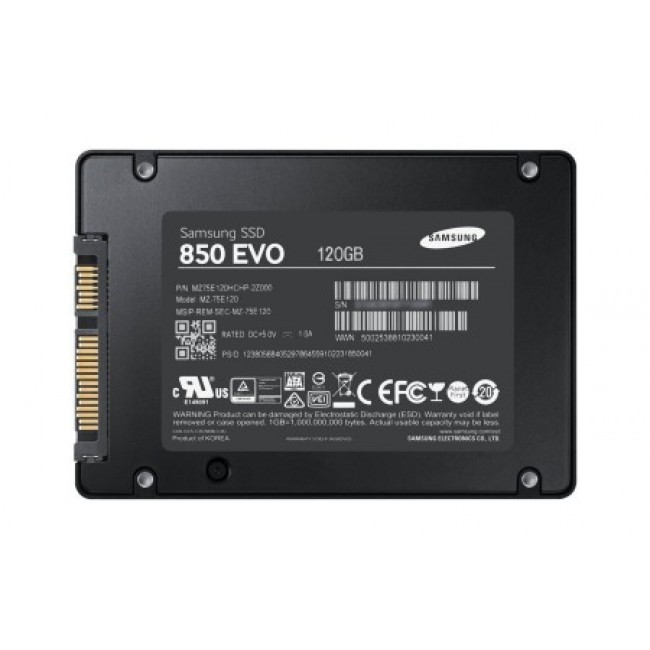 Samsung 850 EVO 2.5" 120GB SATA3 MZ-75E120RW
