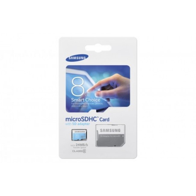 Карта памет Samsung 8GB micro SD Card STD with adapter Class 6
