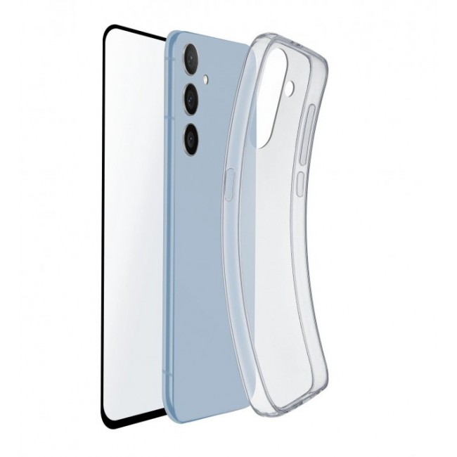 Калъф за мобилен телефон Samsung Cellularline Galaxy A54 5G Protection Kit - Калъф +  стъклен протектор