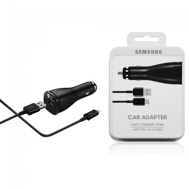Зарядно устройство Samsung EP-LN920BBEGWW  2USB + Type-C универсално зарядно за кола