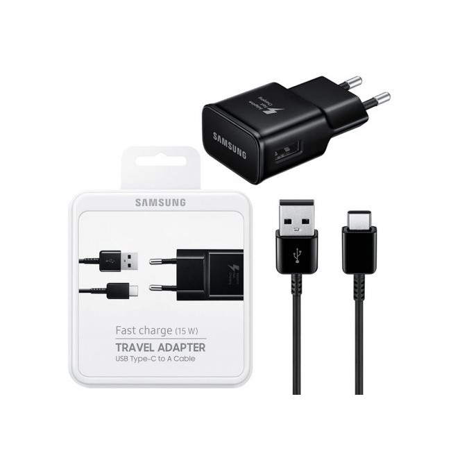 Зарядно устройство Samsung EP-TA20EBEC 2А USB C 15W с кутия оригинал