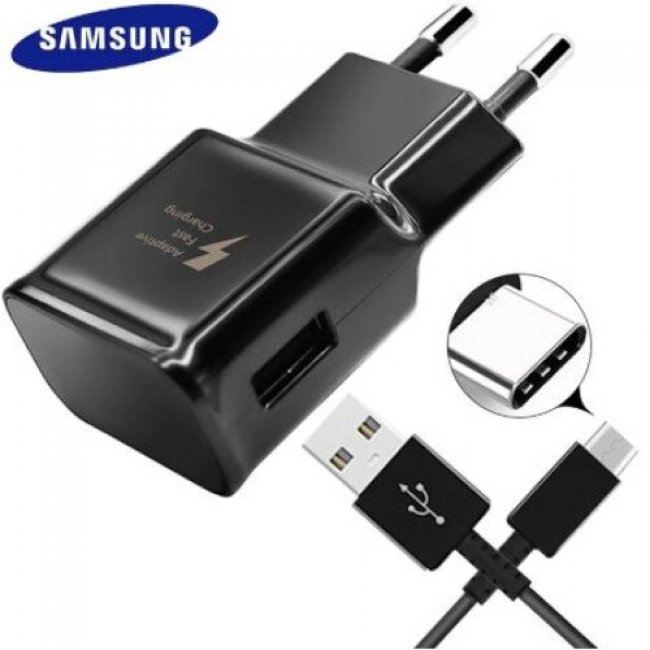 Зарядно устройство Samsung EP-TA20EBEC 2А USB C 15W с кутия оригинал